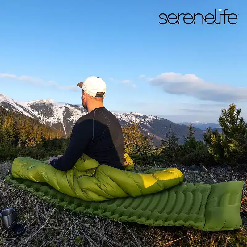 SereneLife Ultralight Sleeping Pad - Portable, Comfortable, and Tear-Resistant