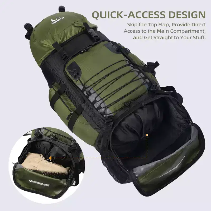 Narwey 90L Hiking Backpack, Camping Travel Backpack