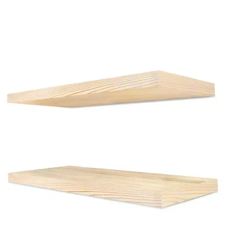Sorbus 2 Pack 24 Solid Wood Floating Shelves - for Bathroom Decor, Books, Bedroom & Living Room