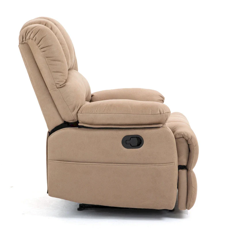 Extra-Large Manual Recliner Chair with Fabric Upholstery
