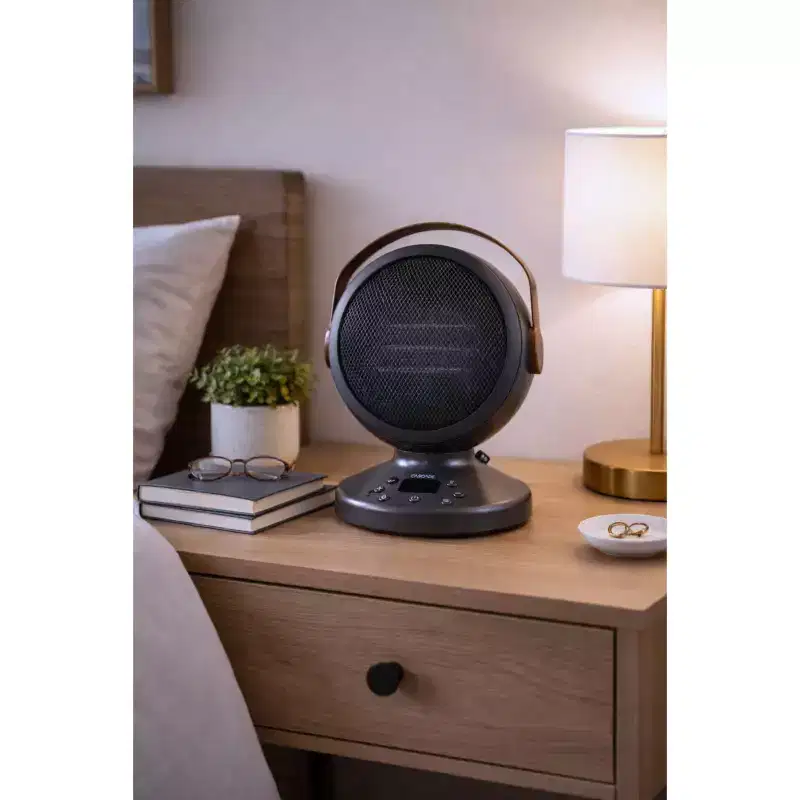 Cascade Portable Heater with Handle Black