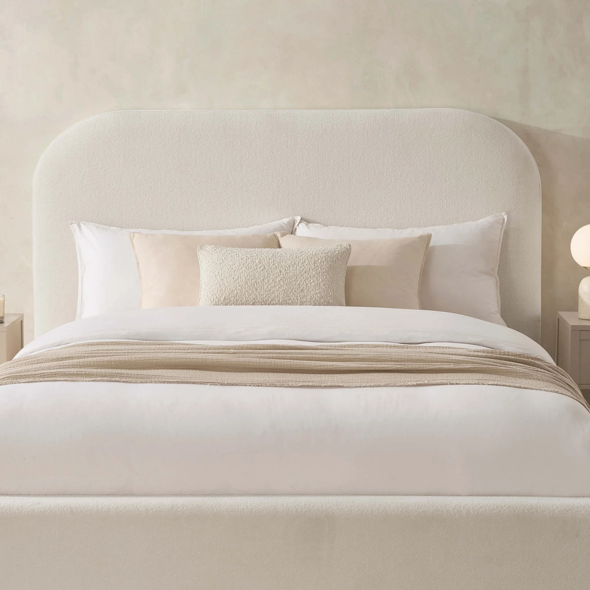 Storage Bed - Teddy Cream