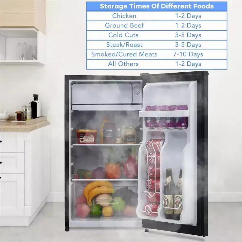 3.2 Cu.Ft Mini Fridge With Freezer