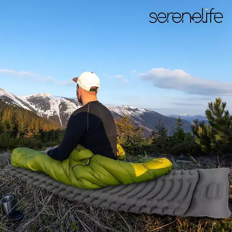 SereneLife Ultralight Sleeping Pad - Portable, Comfortable, and Tear-Resistant