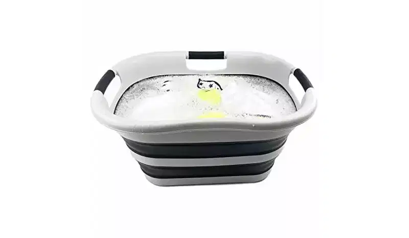 SAMMART 40L (10.5 gallon) Collapsible Plastic Laundry Basket/Washing tub