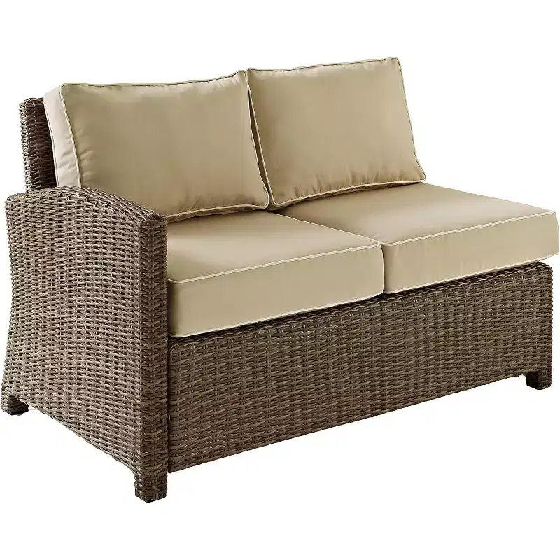 HomeStock Bradenton Outdoor Wicker Sectional Sofa
