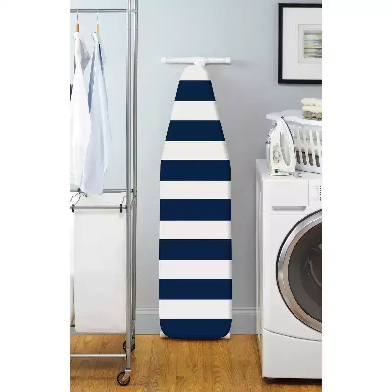 Whitmor Ironing Board Cover and Pad Stripe Navy