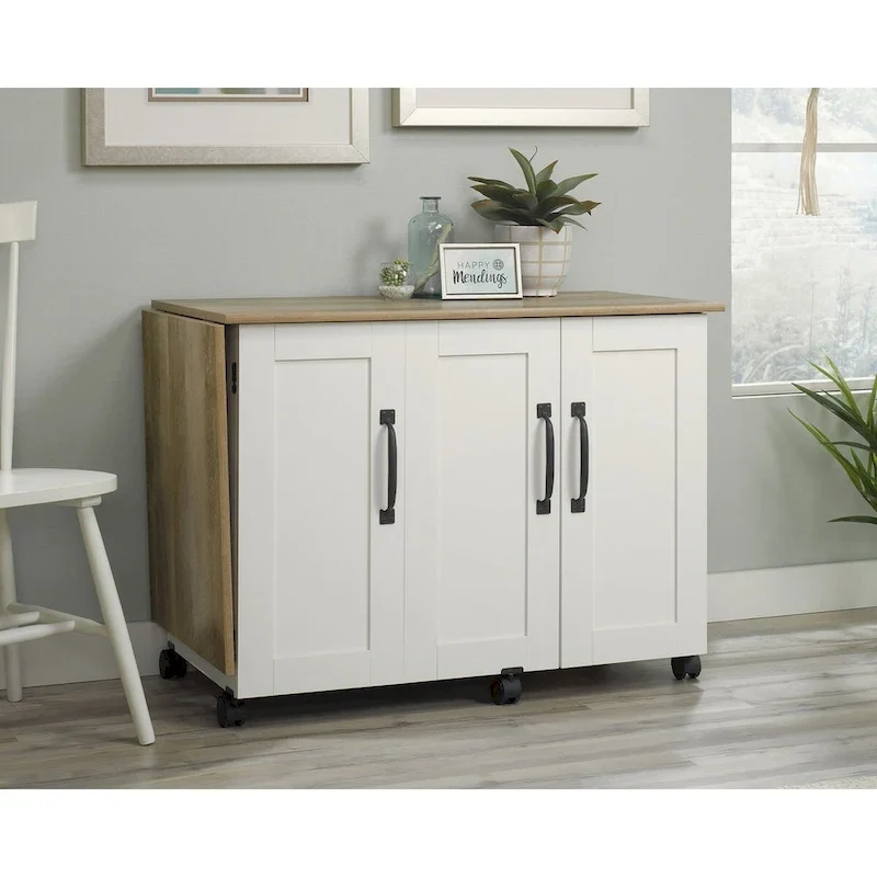 Collection Easy Rolling Sewing and Craft Table/Cart