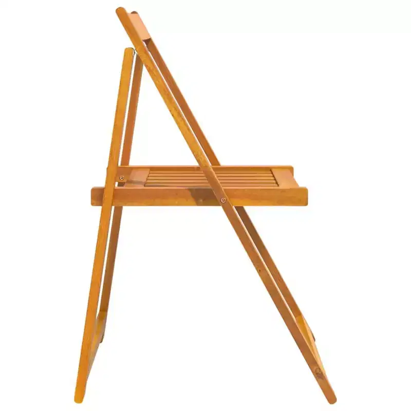 vidaXL Folding Garden Chairs Made from Solid Acacia Wood for Outdoors