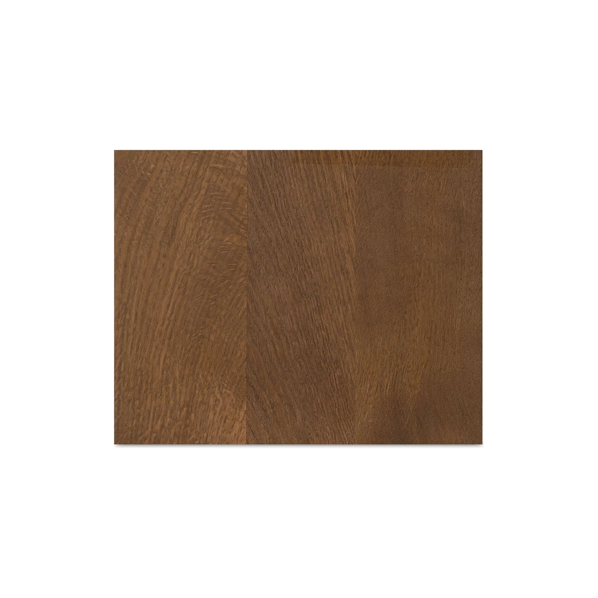 Minimalist Curved Solid Oak 2-Drawer Nightstand with Soft-Close Glides & Metal Pull for Bedroom