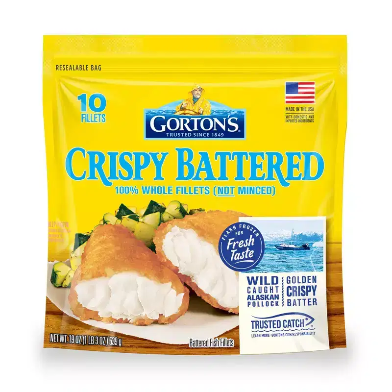 Gorton's Crispy Battered Fish Fillets - Frozen - 19oz/10ct