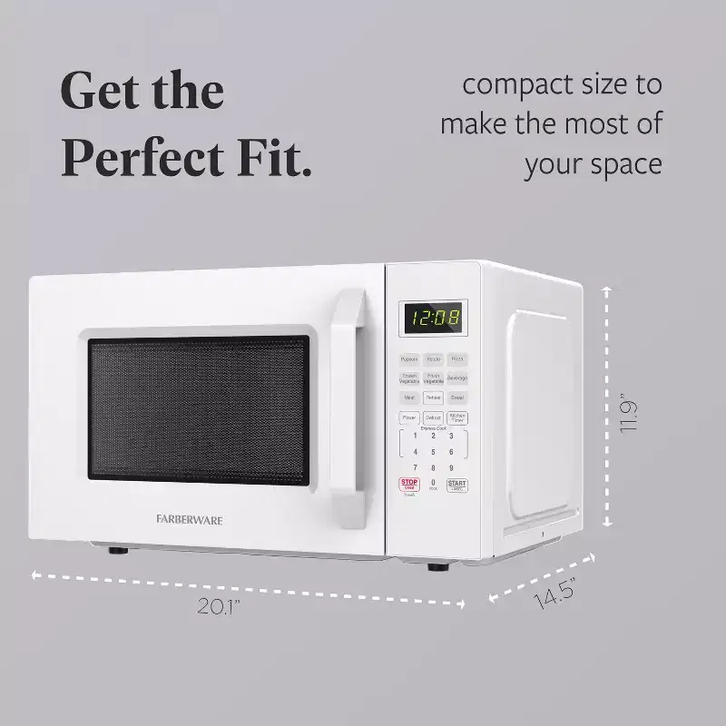 Farberware 1.1 Cu. Ft. 1000-Watt Compact Microwave Oven