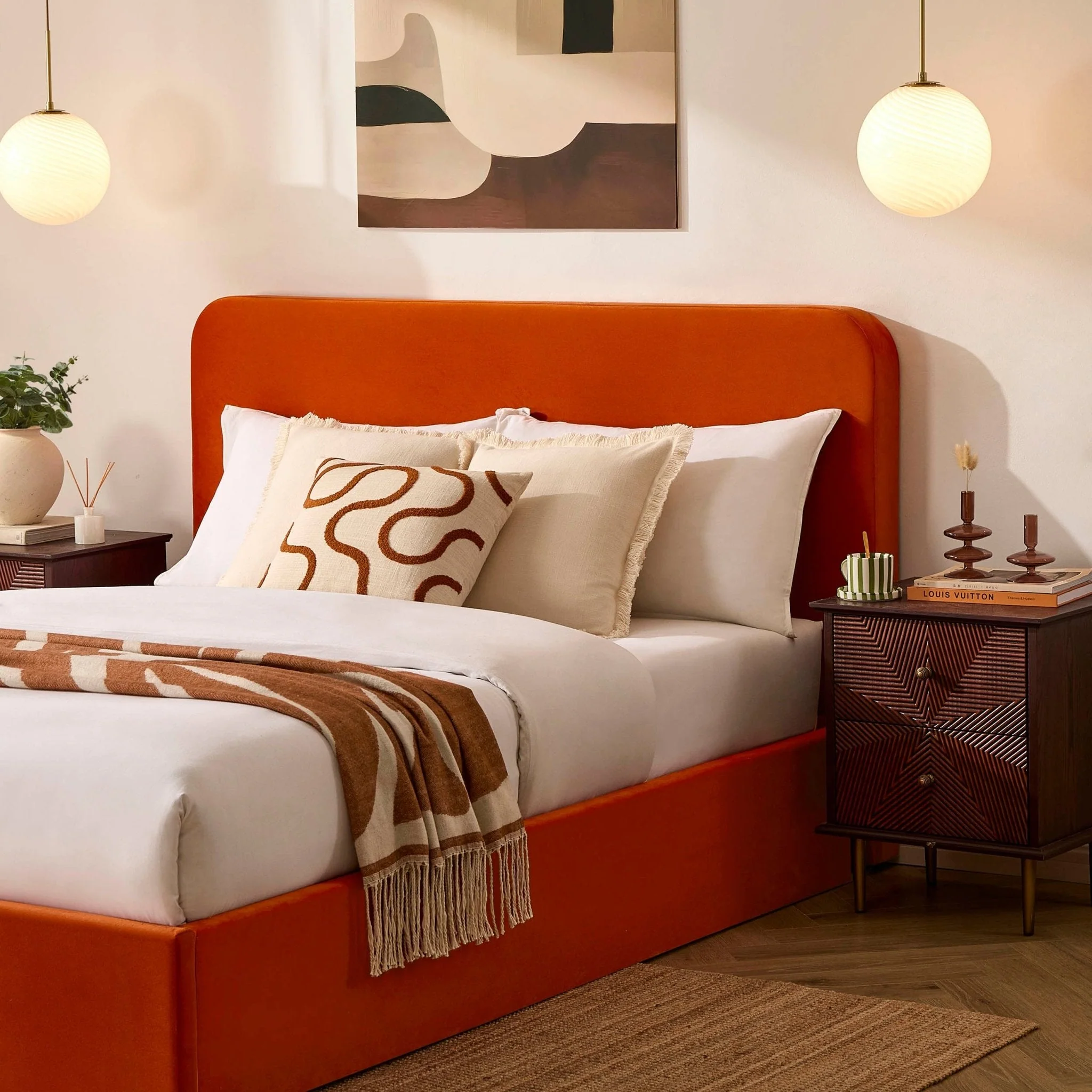 Storage Bed - Bright Orange