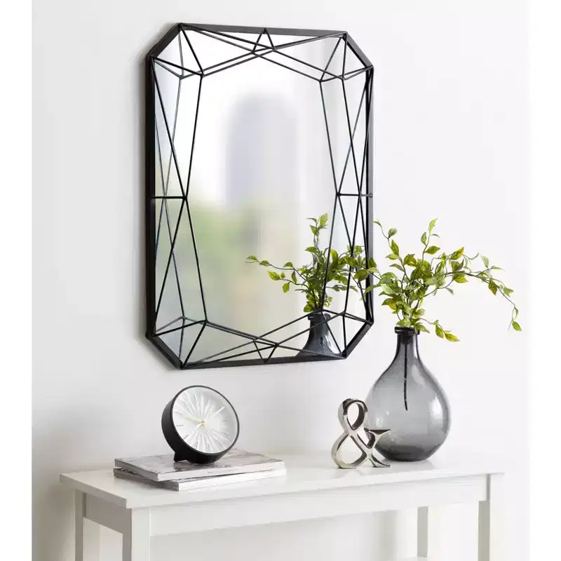 22 x 28 Keyleigh Rectangle Metal Accent Wall Mirror - Kate and Laurel