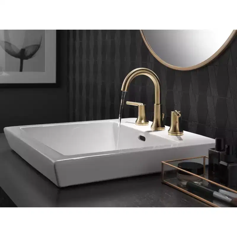 Delta Faucets Trinsic Two Handle Widespread Bathroom Faucet