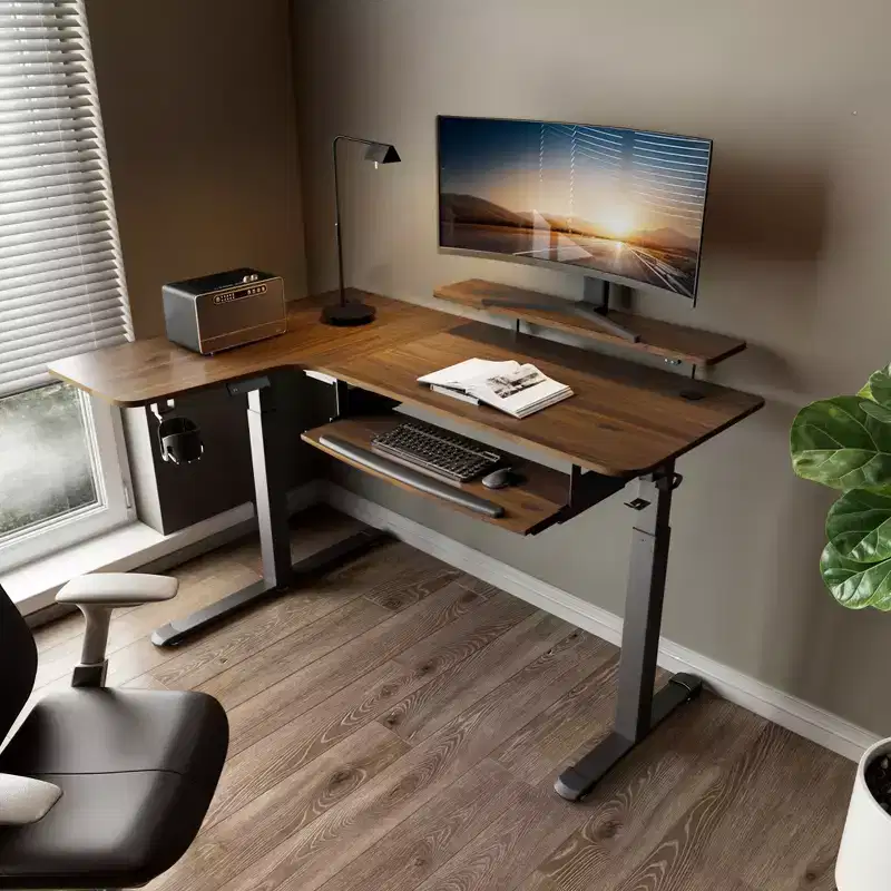 EUREKA ERGONOMIC 60x23 L Shaped Standing Desk with Accessories Set