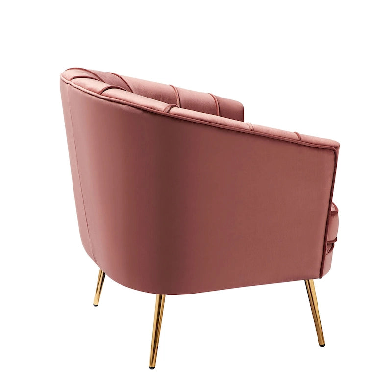 Contemporary Upholstered Accent Chair – Blue / Pink / Orange / Lilac / Green / Purple, Mid-Century Style, Seats 1