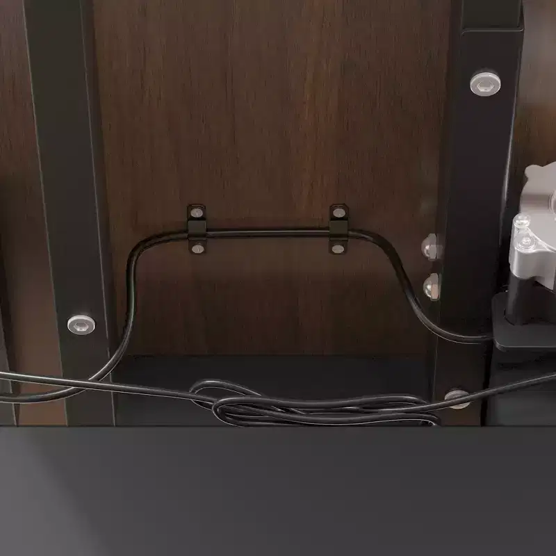 Height-Adjustable Computer Desk Office Desk Standing Desk: L-Shaped Spacious Desktop, Storage Cabinets