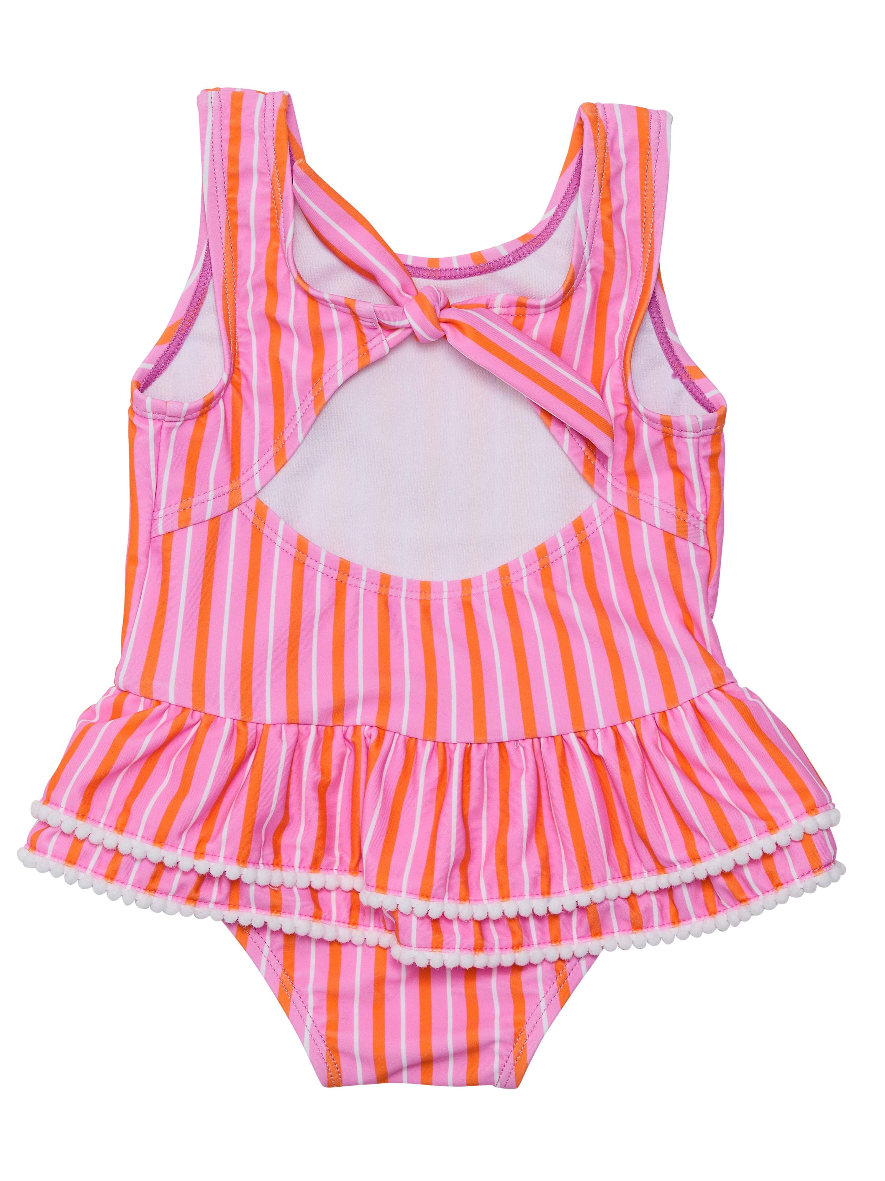 Stripy Sunset Skirted Swimsuit