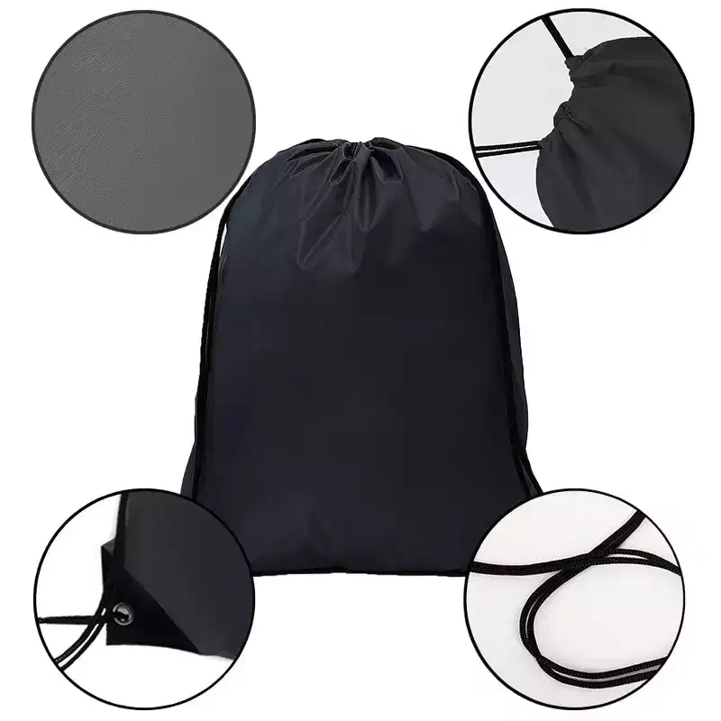 40 Pcs Drawstring Backpack Bulk Draw String Bags Cinch Polyester Bag, 10 colors