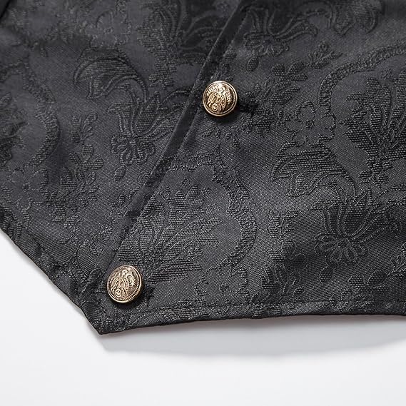 Men's Gothic Steampunk Suit Vest �C Western Waistcoat with Paisley Print