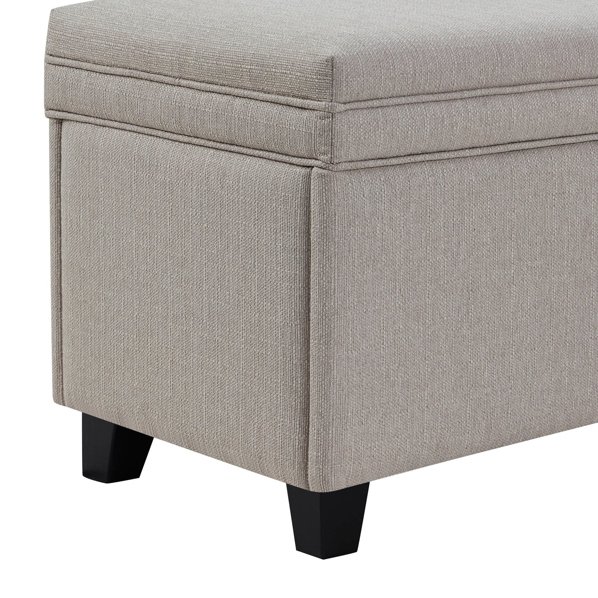 Storage Ottoman - Stone Grey
