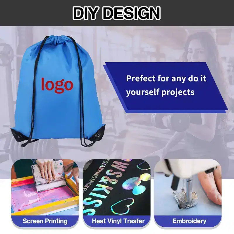 Narwey Drawstring Backpack 20Pcs Drawstring Bags, Draw String Back Bag Drawstring Bags Bulk (10 Colors)