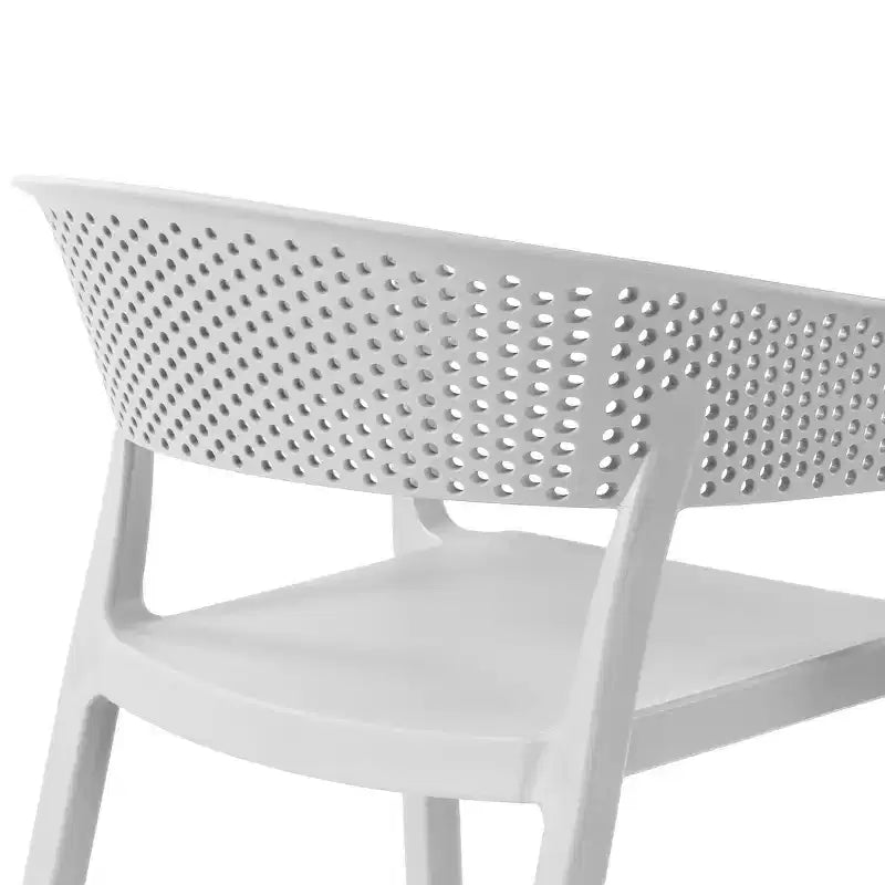 WestinTrends Playa 5-Piece Outdoor Resin Square Patio Dining Table Set with Stackable Patio Dining Chairs