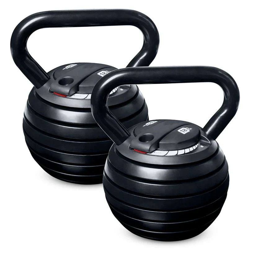 7 in 1 Adjustable Kettlebell Weight Set ¨C 3.4kg to 18kg, Quick Lock System, Ergonomic Handle, Compact Strength Training Gear for Home Gym Workouts