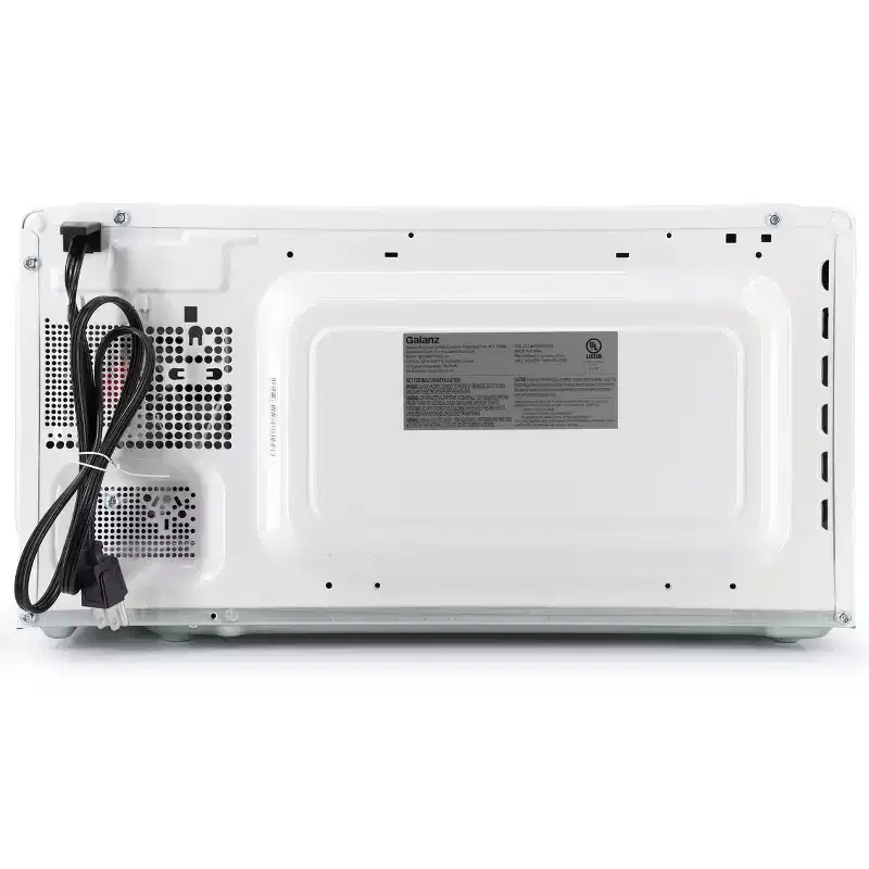 Galanz 1.1 cu ft 1000W Countertop Microwave Oven in White with One Touch Express Cooking