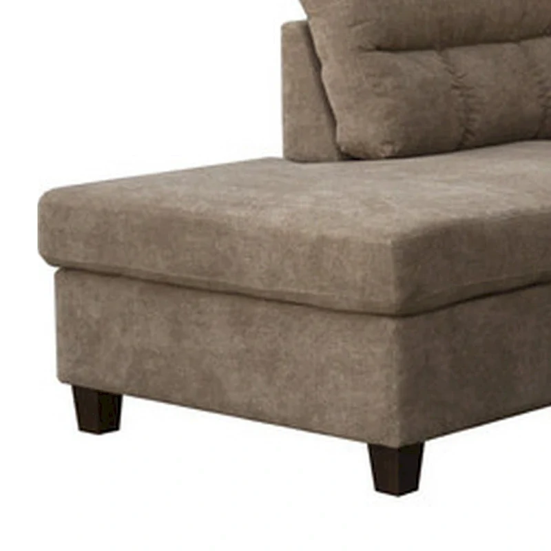 Sectional Sofa with Chaise and Storage Ottoman