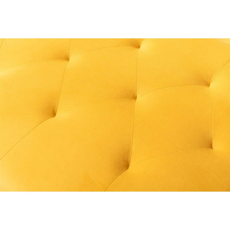 Barrel Accent Chair with Foam Padding and Velvet Upholstery