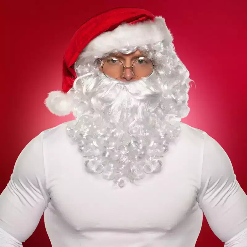 Underwraps Costumes Santa Accessory Kit Adult Costume Set | One Size Fits Most