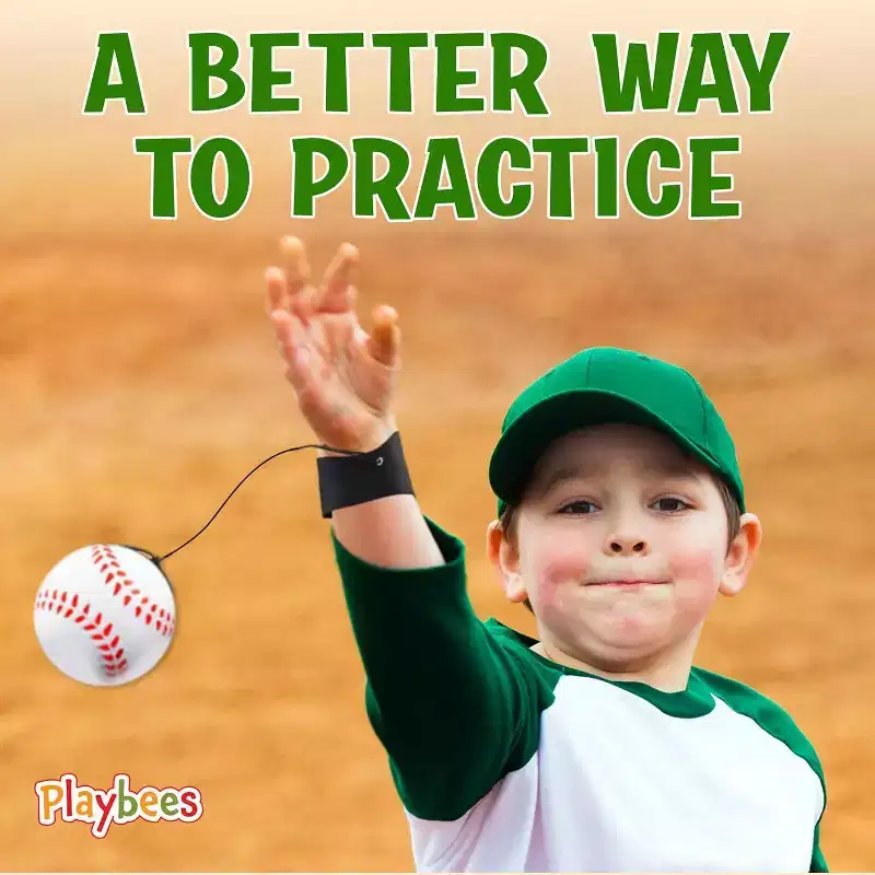 Playbees Reactive Sports Wrist Balls Baseballs - 6PK