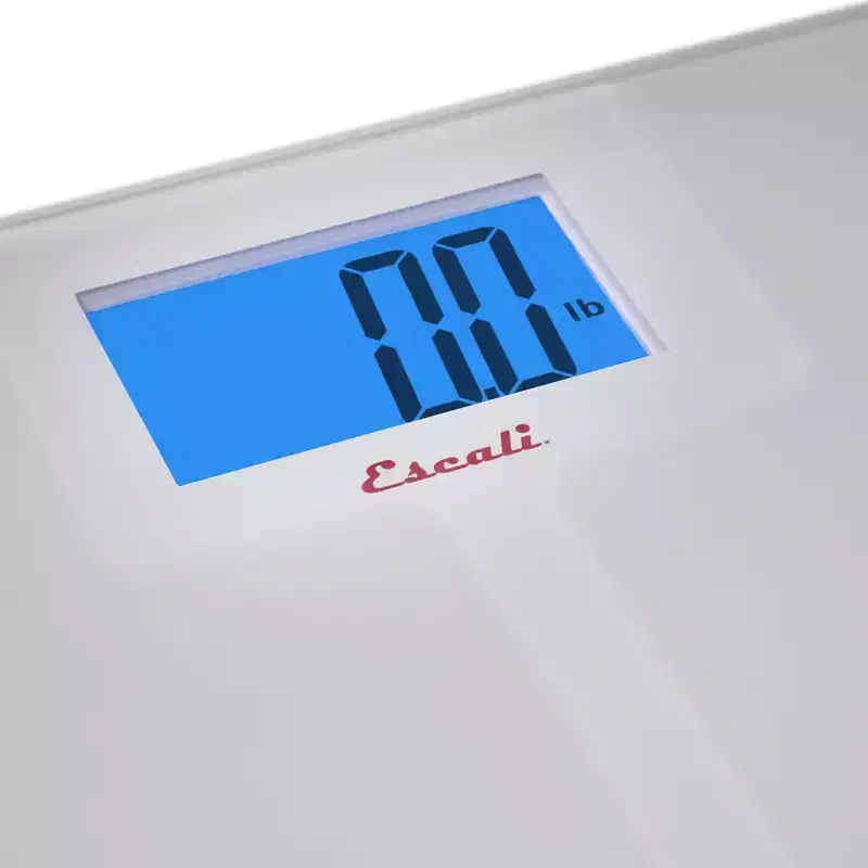 Escali High Capacity Anti-Slip Bathroom Scale White