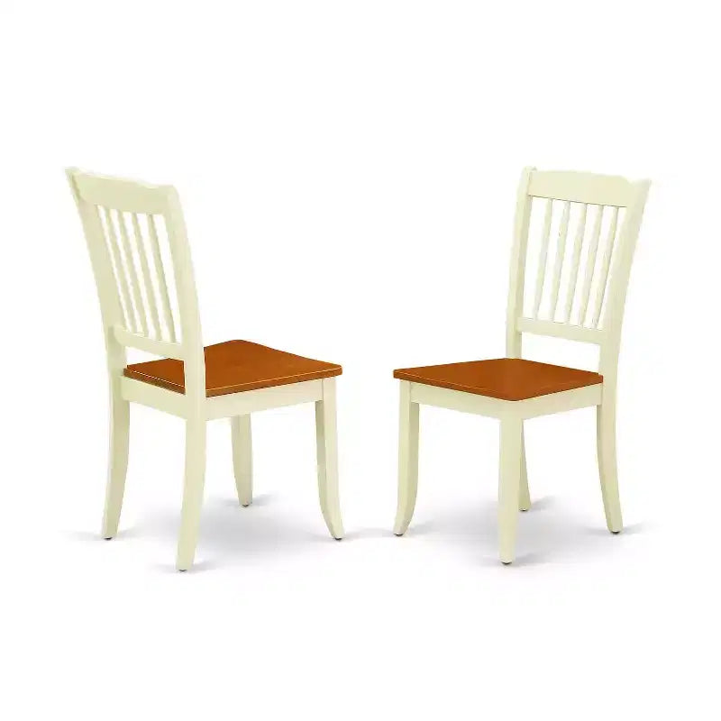 Beachy Boho Dining Set - 6Pc Rectangular Table & 4 Chairs Plus Bench - 42/60 Inch