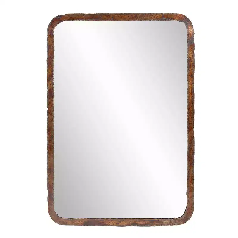 Howard Elliott 38.5"x27" Marius Rectangular Metal Framed Mirror Bronze