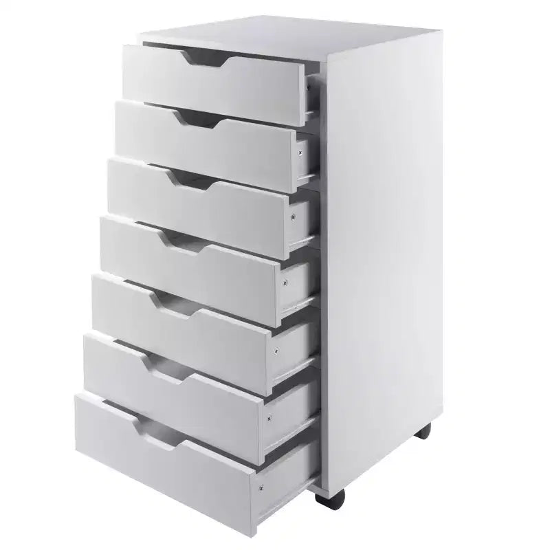 7 Drawer Cabinet with Casters -