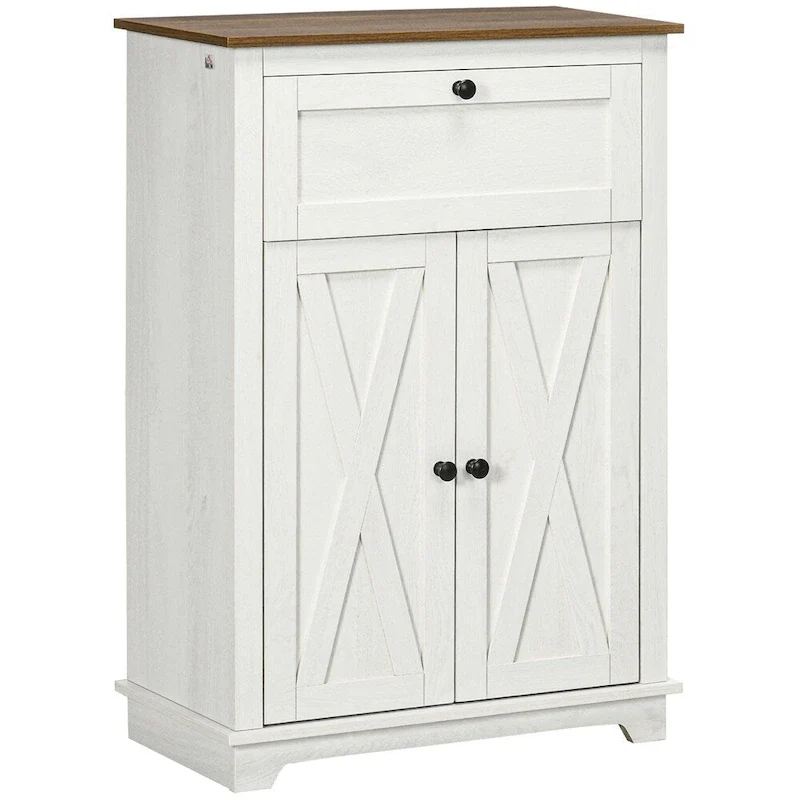 Kitchen Sideboard Storage Cabinet with Drawer and Adjustable Shelf