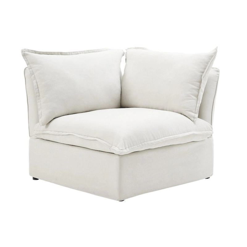 5-Seat Modern V Shape Sectional Couch for Living Room