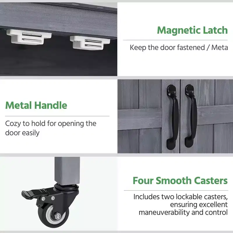 Yaheetech Outdoor Garden Potting Bench Table with Cabinet