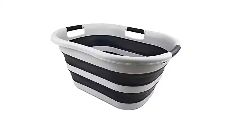 SAMMART 40L (10.5 gallon) Collapsible Plastic Laundry Basket/Washing tub