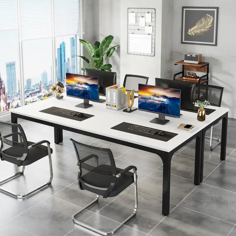 78.74 inch Extra Long 2 Person Double Computer Desk for Home Office