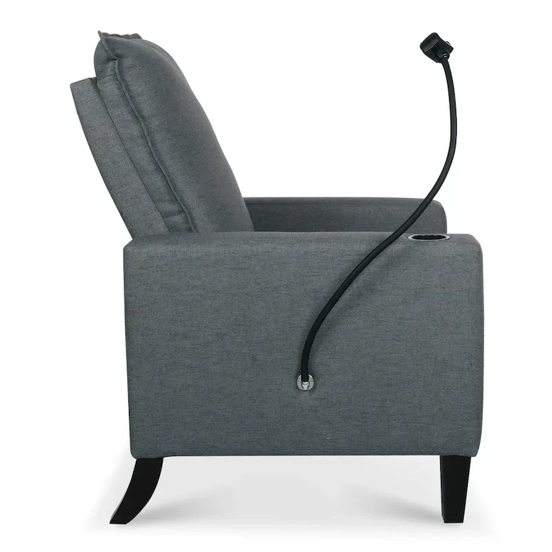 Adjustable Recliner Sofa with Cup Holder and Storage Pocket