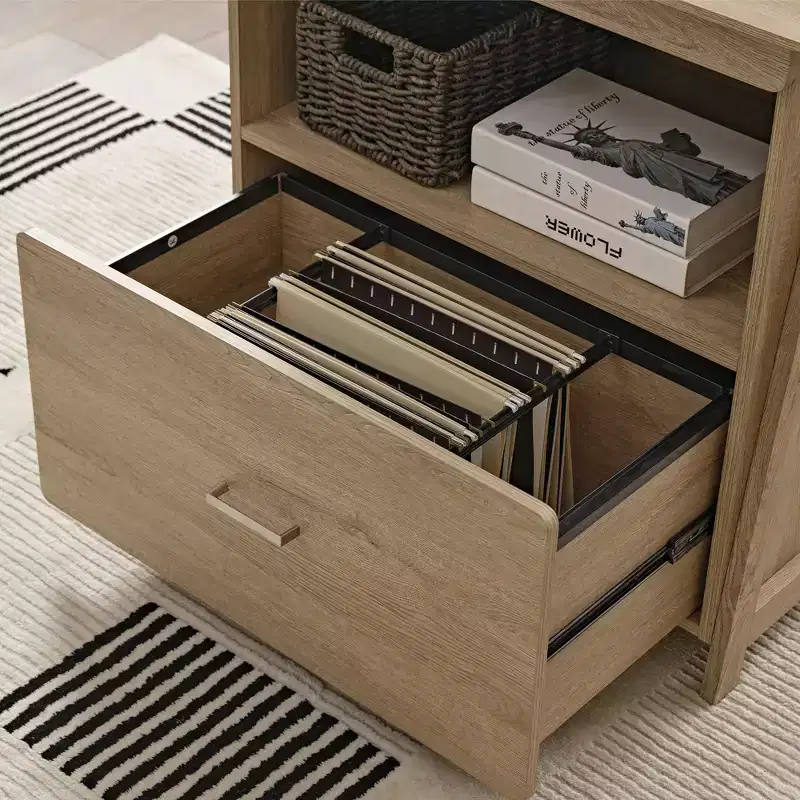 29 Display File Storage Cabinet, Oak