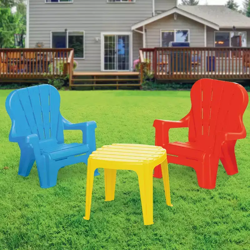 Dolu Toys - Childrens Plastic Table And Chairs Set