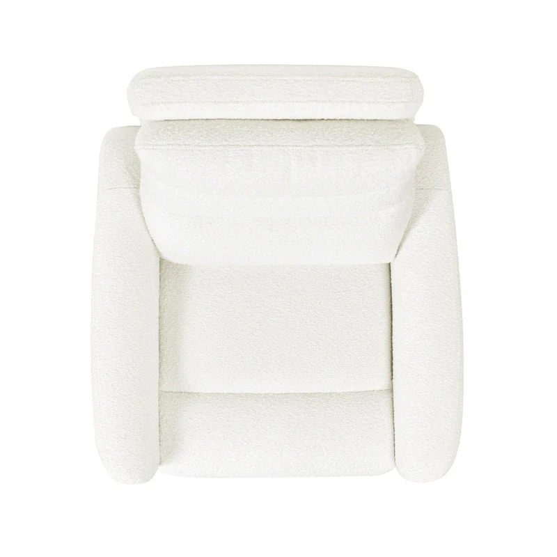 Bloomy 35.5  Boucle Upholstered High-Back Power Recliner Motion Chair