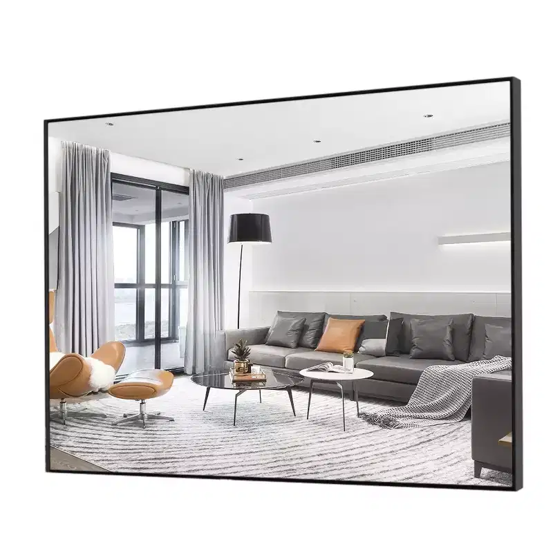 Dovelina Metal Framed Rectangle Mirror Decorative Wall Mirror - 38x24, Black