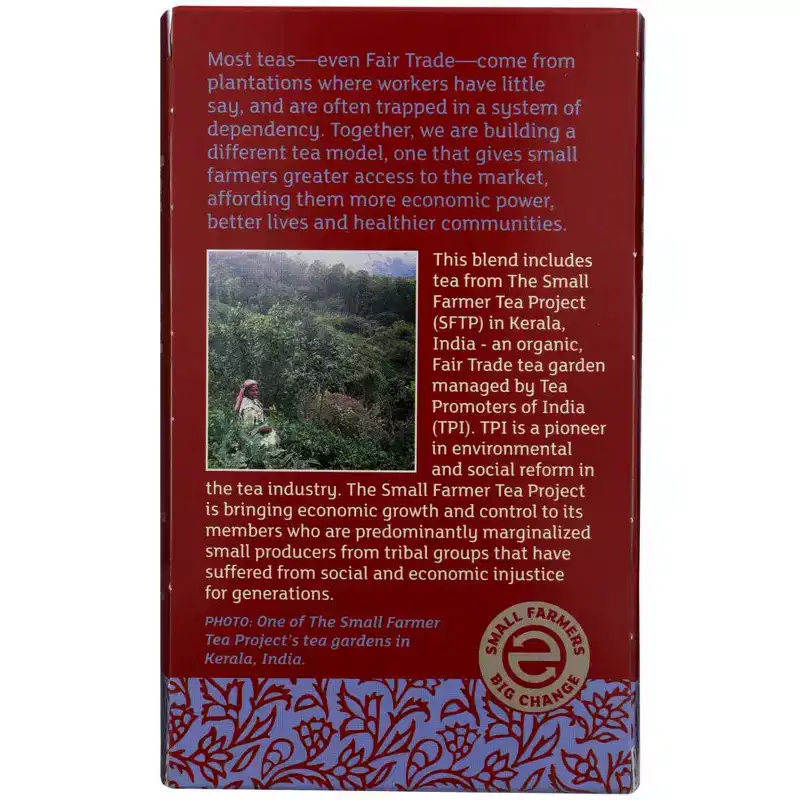 Equal Exchange Organic Black Tea - Case of 6 boxes/20 bags