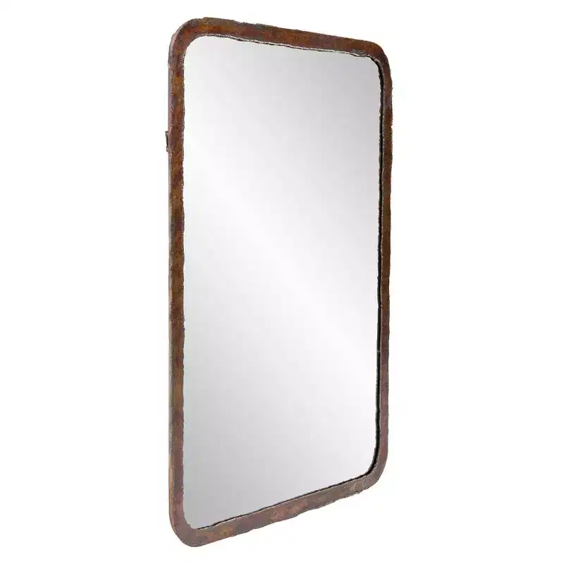 Howard Elliott 38.5"x27" Marius Rectangular Metal Framed Mirror Bronze